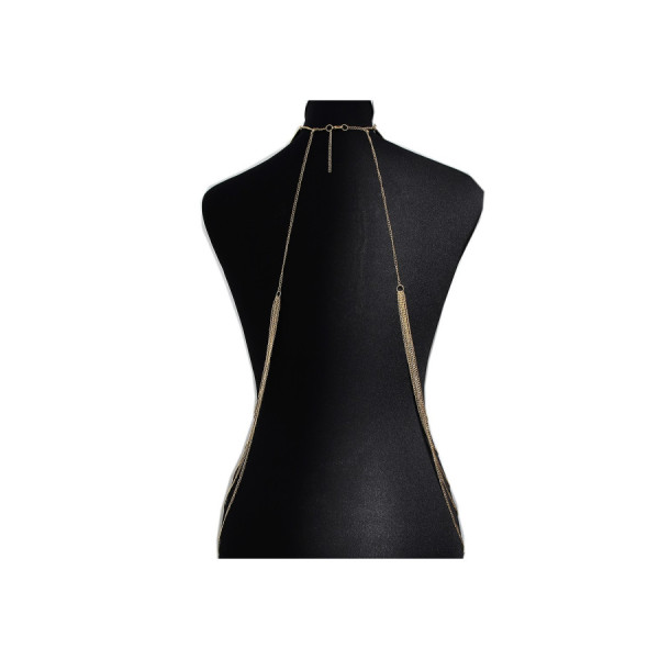 Bijou Tour de cou avec chaines de corps doré 